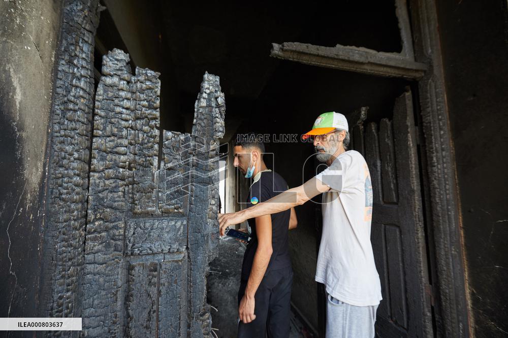 Wildfire Aftermath in Algeria