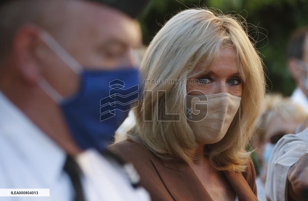President Macron At A Ceremony For The Allied Landings - Bormes-les-Mimosas
