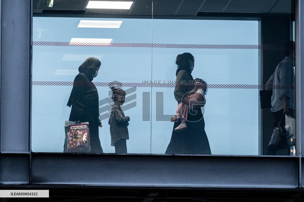 Arrival Of Evacuees From Afghanistan - Paris