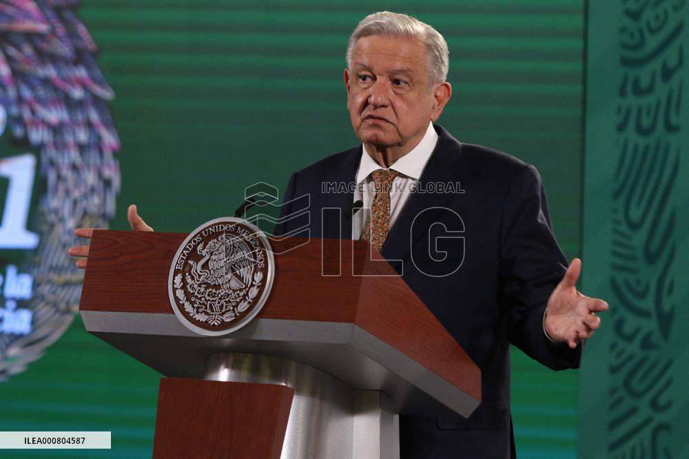 Lopez Obrador Holds Weekly Press Conference - Mexico