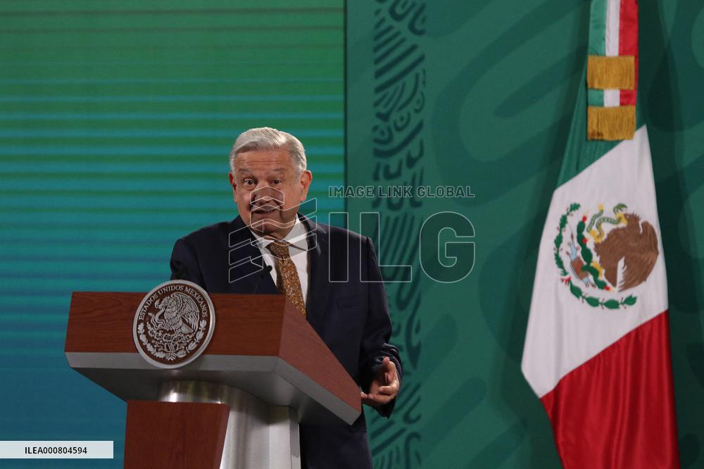 Lopez Obrador Holds Weekly Press Conference - Mexico