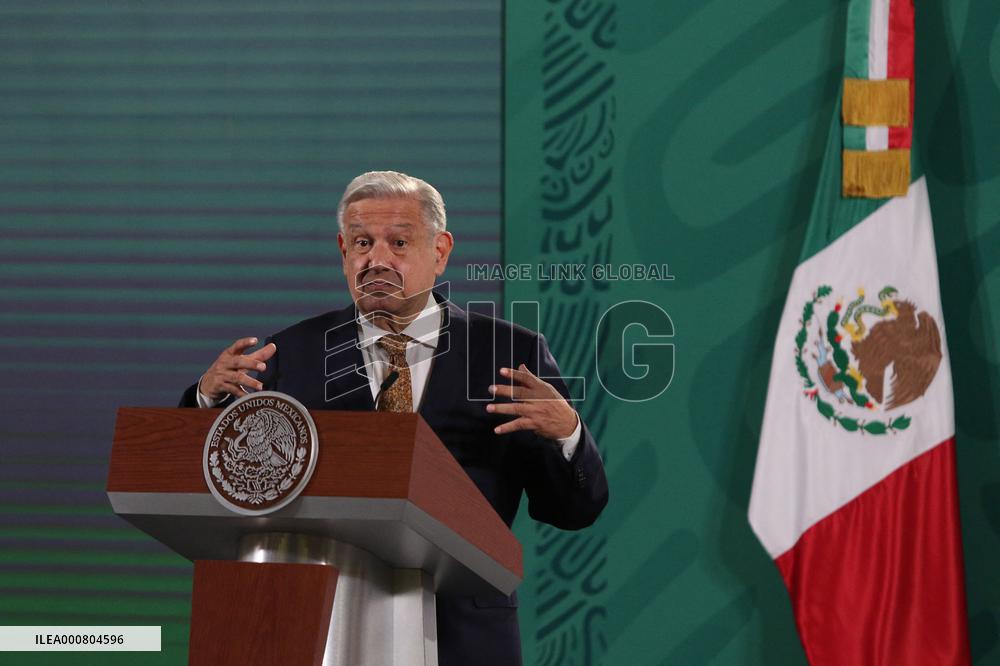 Lopez Obrador Holds Weekly Press Conference - Mexico