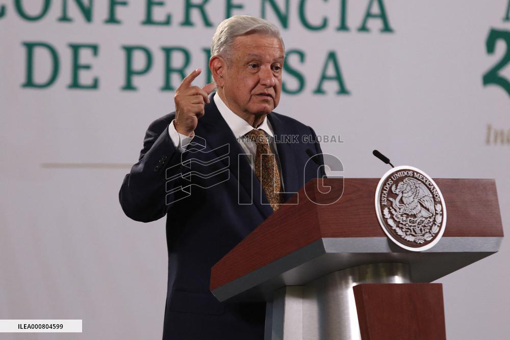 Lopez Obrador Holds Weekly Press Conference - Mexico