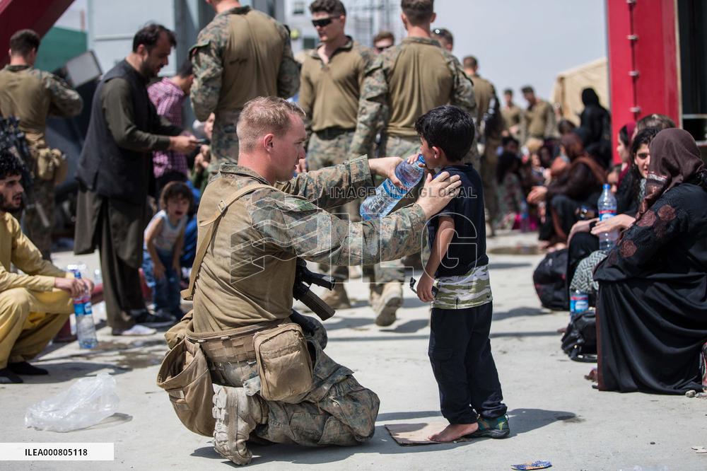 Evacuation at Hamid Karzai International Airport - Kabul
