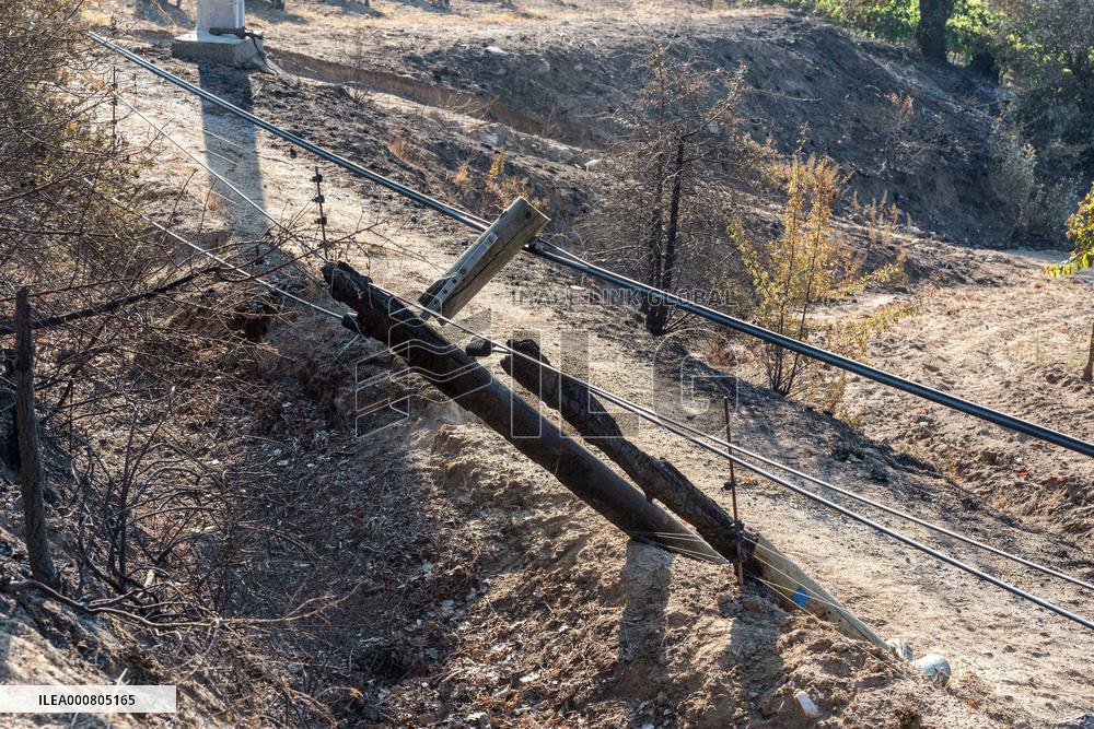 Southern France wildfire aftermath