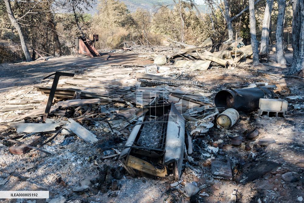 Southern France wildfire aftermath
