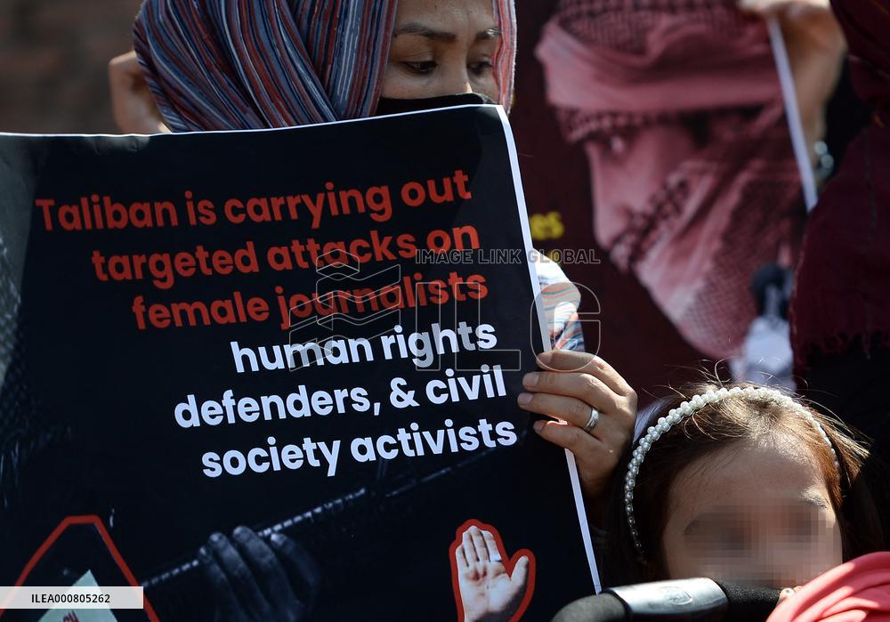 Demonstration in solidarity of the Afghan people in Rome
