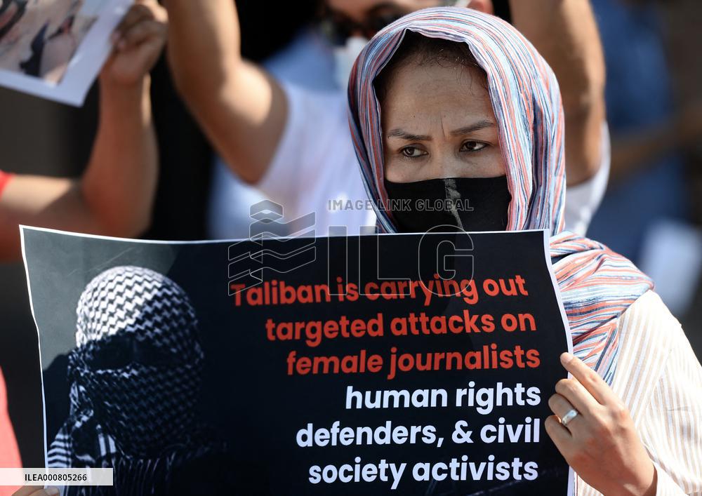 Demonstration in solidarity of the Afghan people in Rome