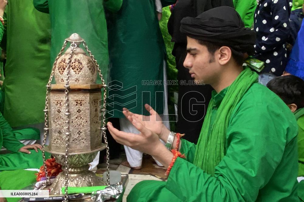 Prayer during procession of Muharram - India