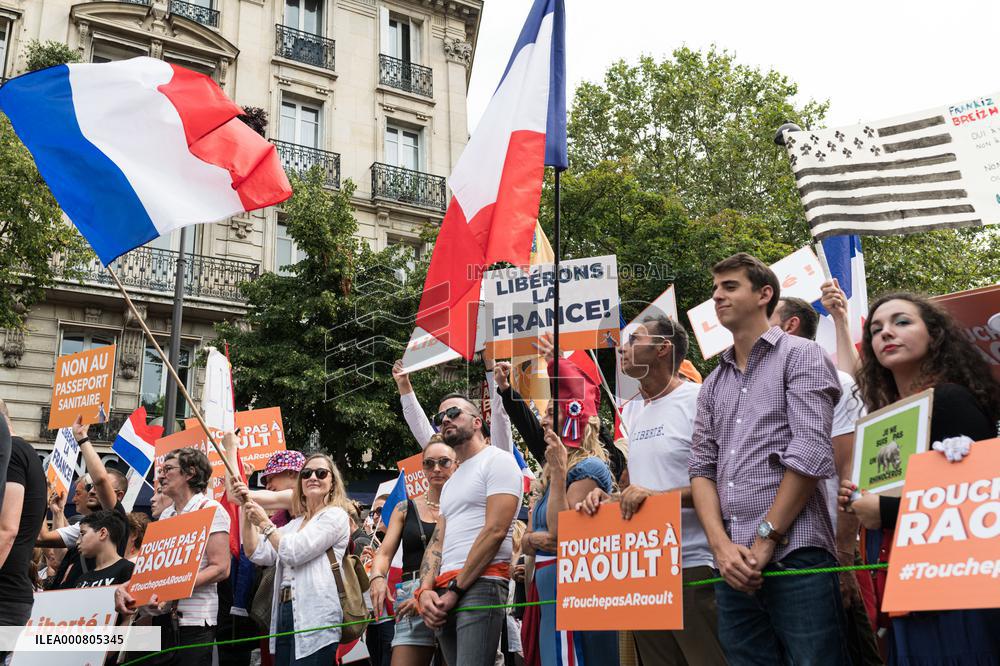 The Patriots' Anti Health Pass Rally - Paris