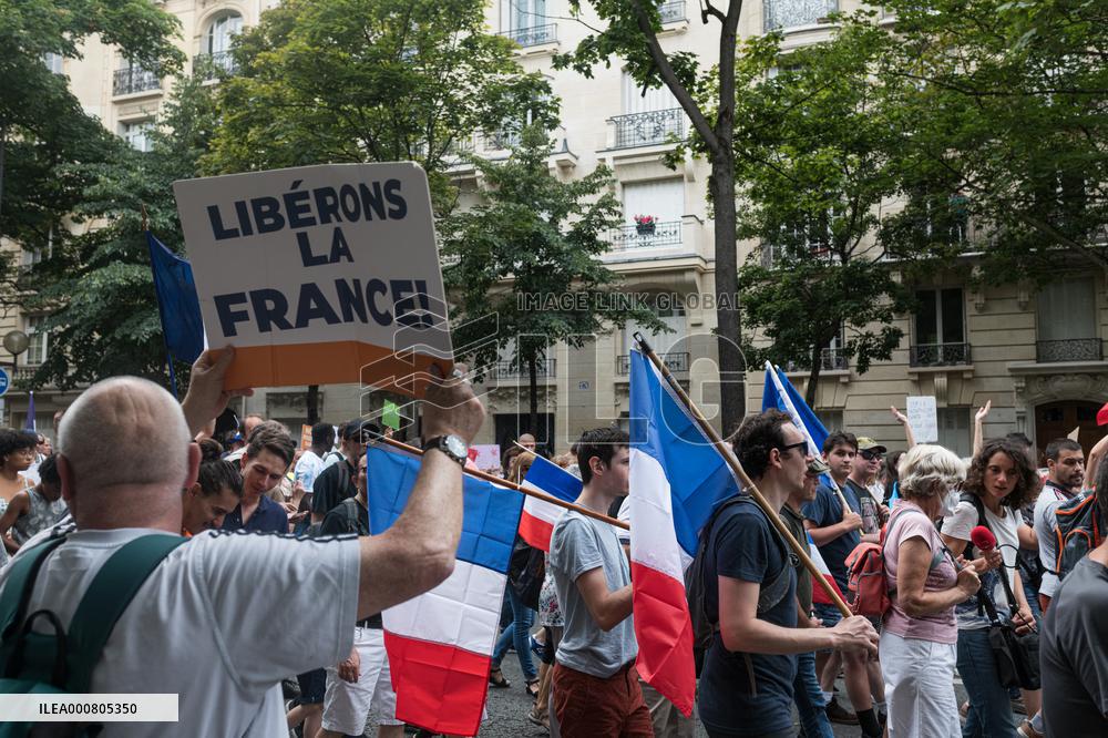 The Patriots' Anti Health Pass Rally - Paris