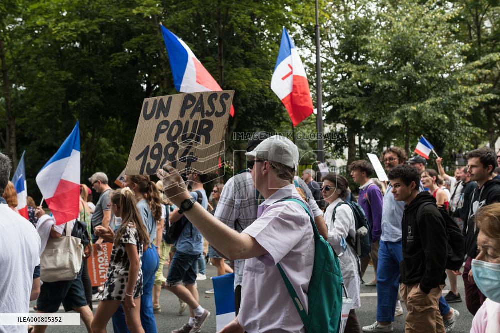 The Patriots' Anti Health Pass Rally - Paris