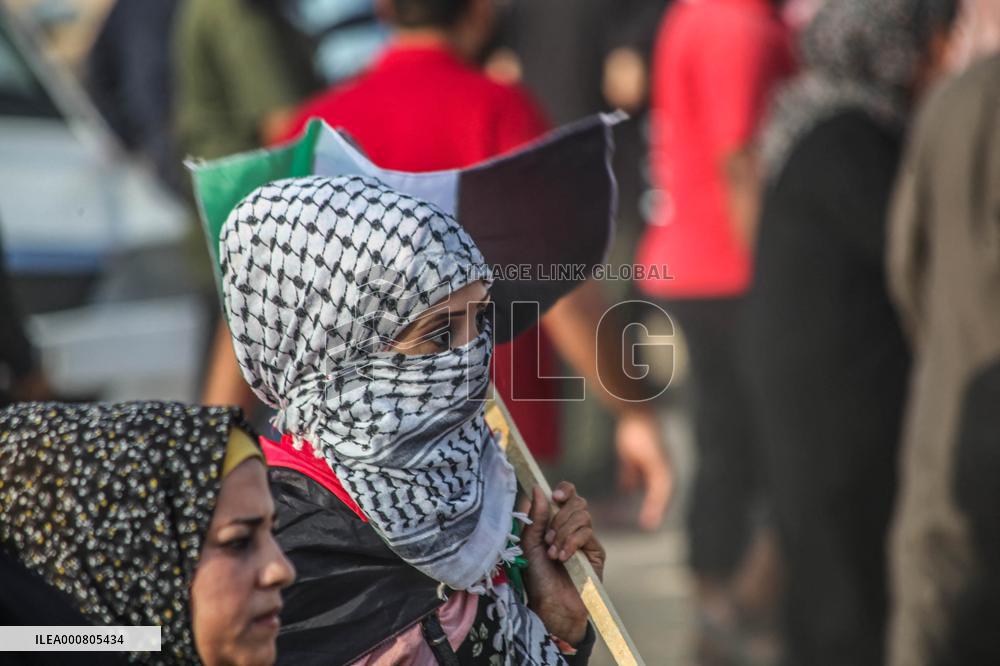 Demonstration in Gaza City