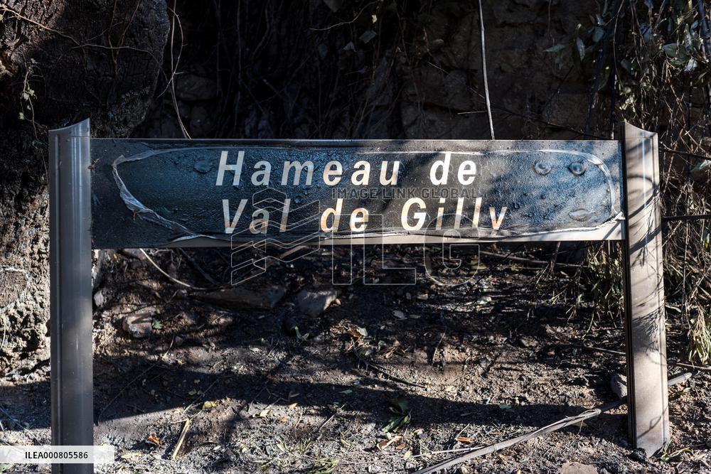 Southern France wildfire aftermath