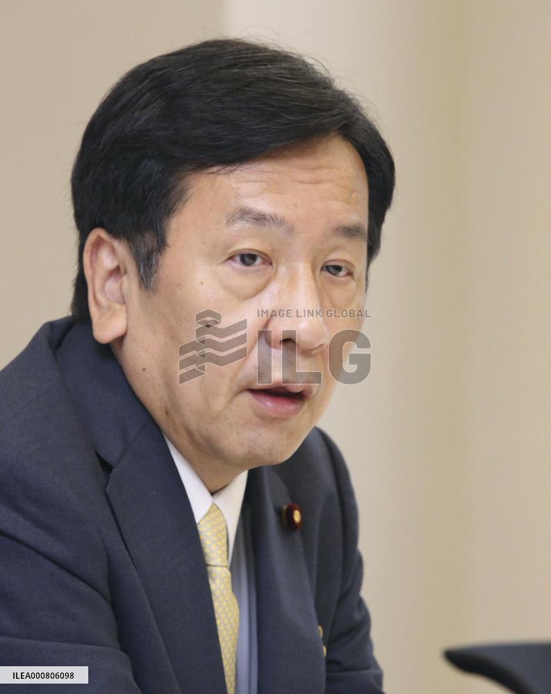Edano, head of Japan's main opposition CDPJ