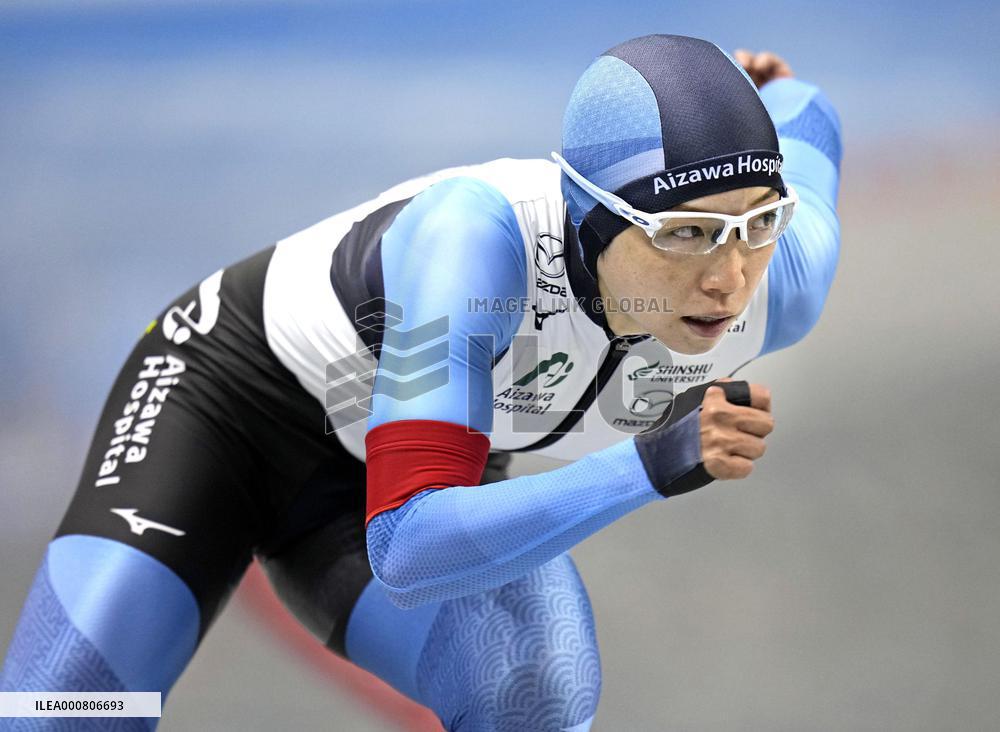 Speed skating: Single-distance Japanese c'ships