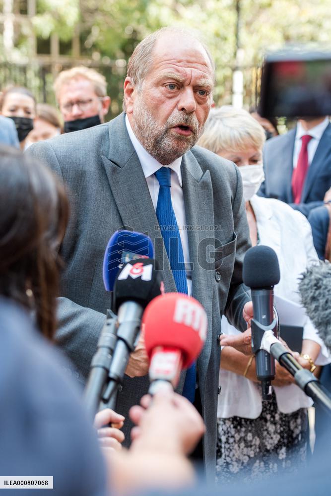 Eric Dupond-Moretti Visits The Judicial Court - Marseille