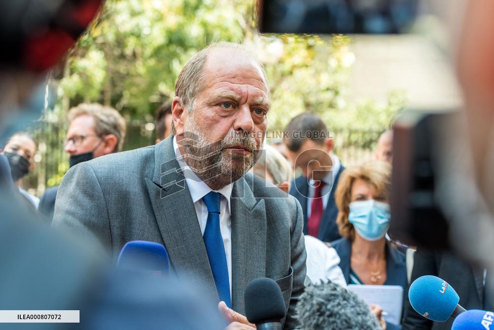 Eric Dupond-Moretti Visits The Judicial Court - Marseille