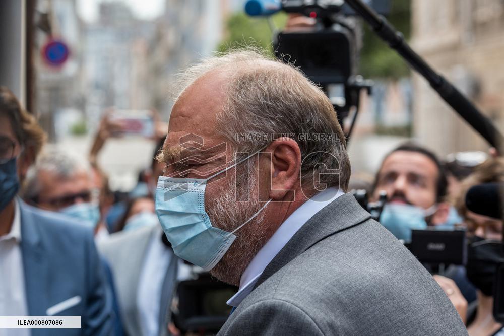 Eric Dupond-Moretti Visits The Judicial Court - Marseille