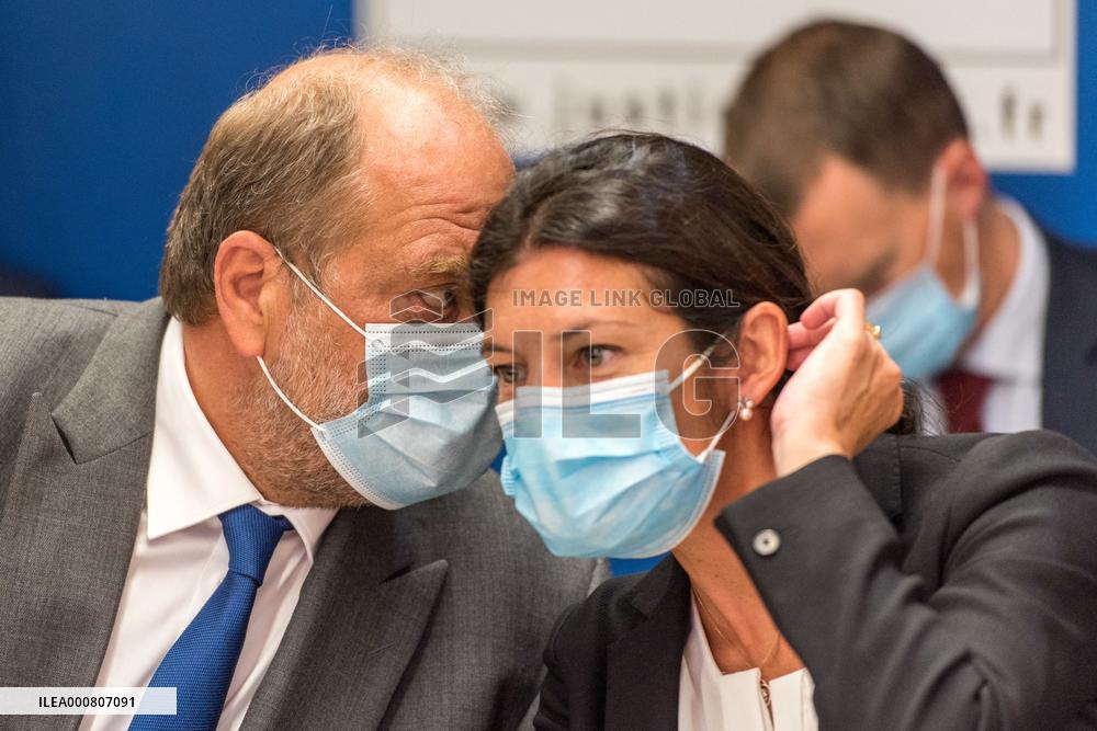 Eric Dupond-Moretti Visits The Judicial Court - Marseille