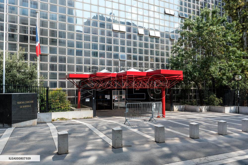 Eric Dupond-Moretti Visits The Judicial Court - Marseille