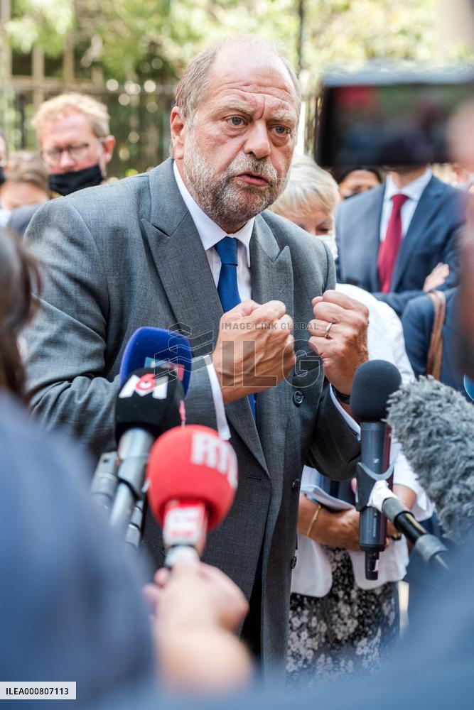 Eric Dupond-Moretti Visits The Judicial Court - Marseille