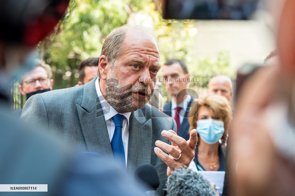 Eric Dupond-Moretti Visits The Judicial Court - Marseille