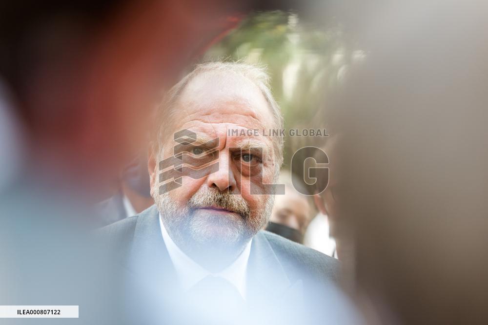 Eric Dupond-Moretti Visits The Judicial Court - Marseille