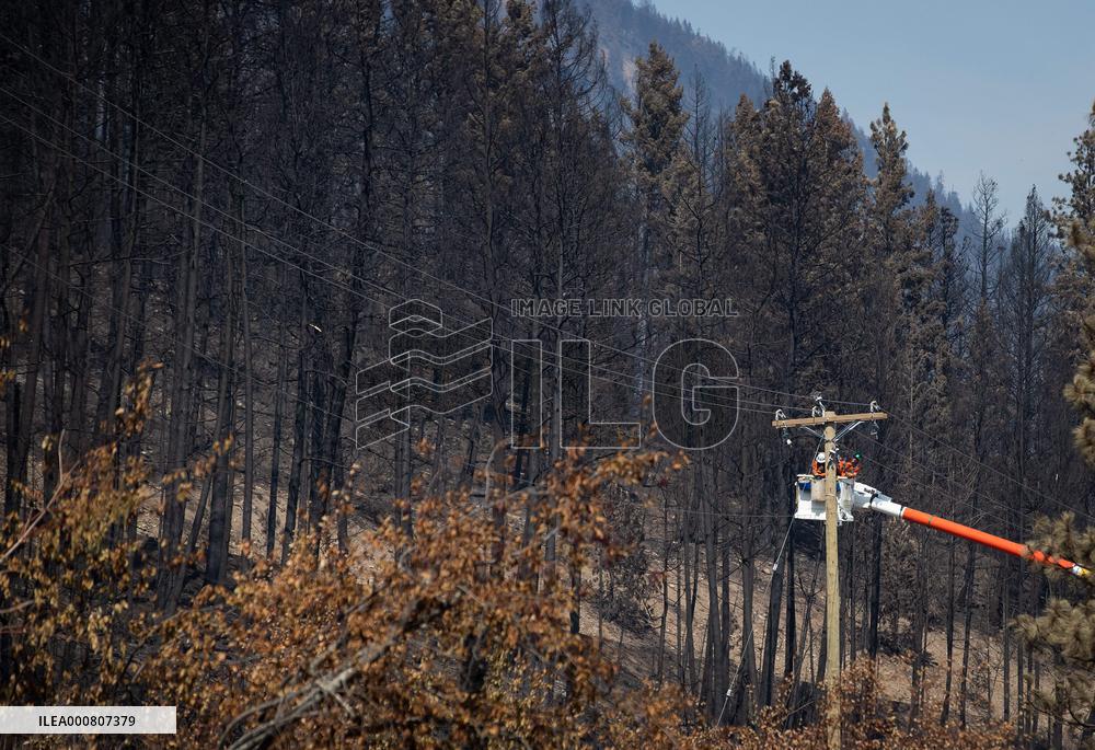 White Rock Lake Wildfire Aftermath - Canada