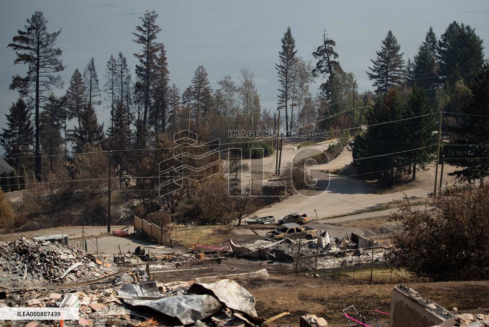 White Rock Lake Wildfire Aftermath - Canada