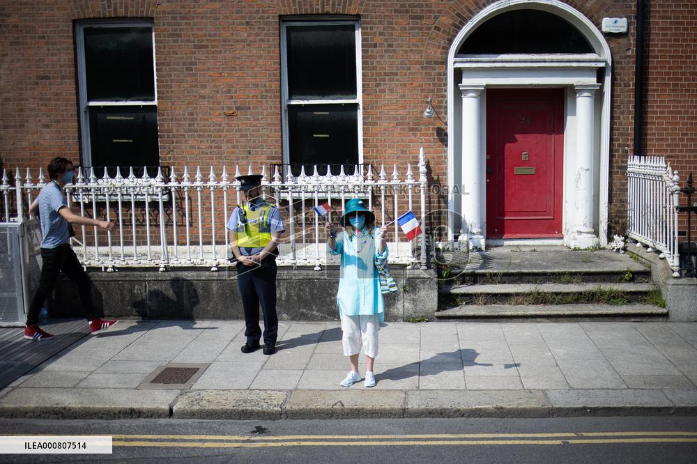 Emmanuel Macron meets the Irish Prime Minister - Dublin