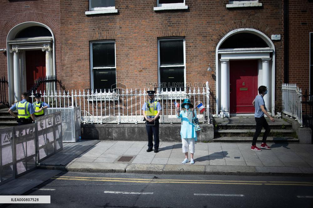 Emmanuel Macron meets the Irish Prime Minister - Dublin