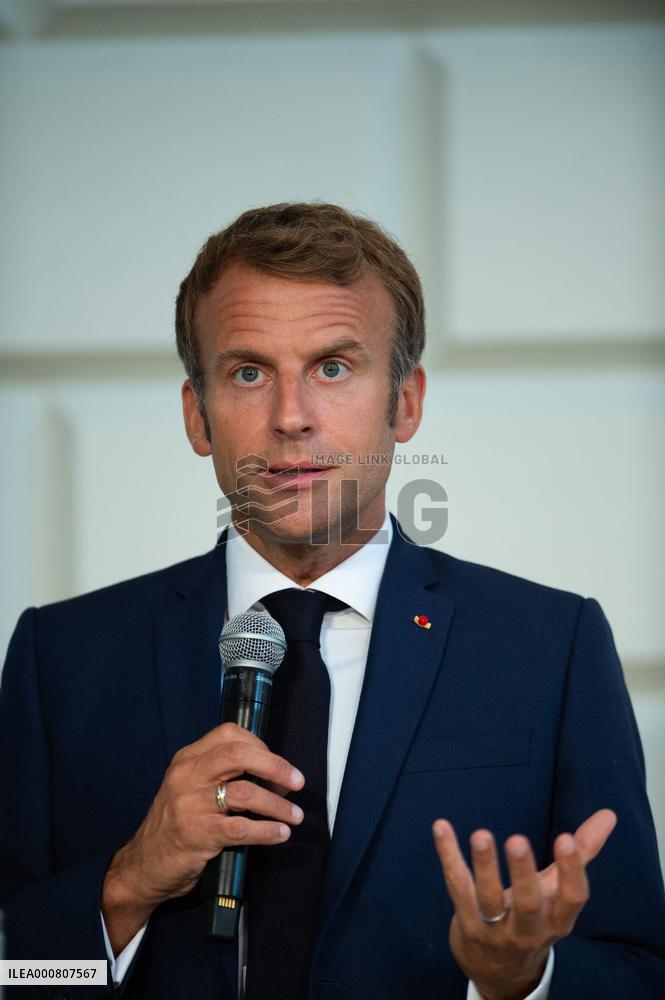 Emmanuel Macron visits Trinity College - Dublin