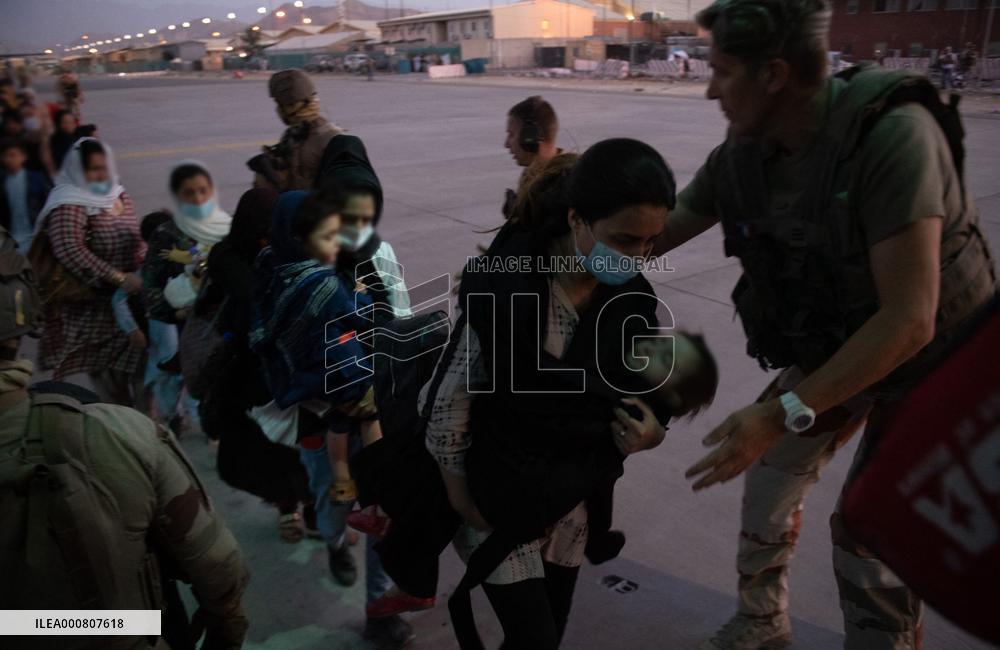 Afghan Refugees Fly To France