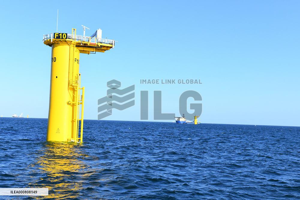 Prime minister Jean Castex  visiting the offshore site - St Nazaire