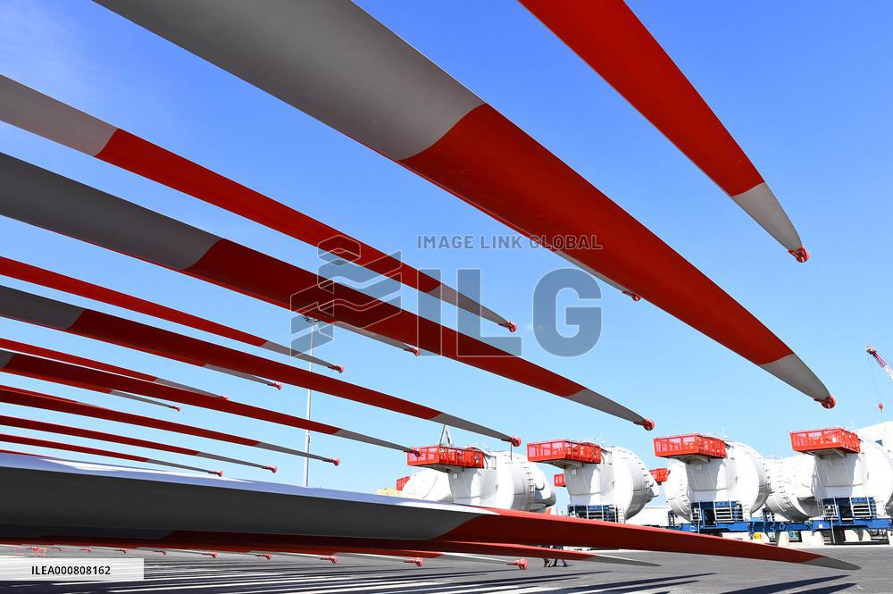 Prime minister Jean Castex  visiting the offshore site - St Nazaire