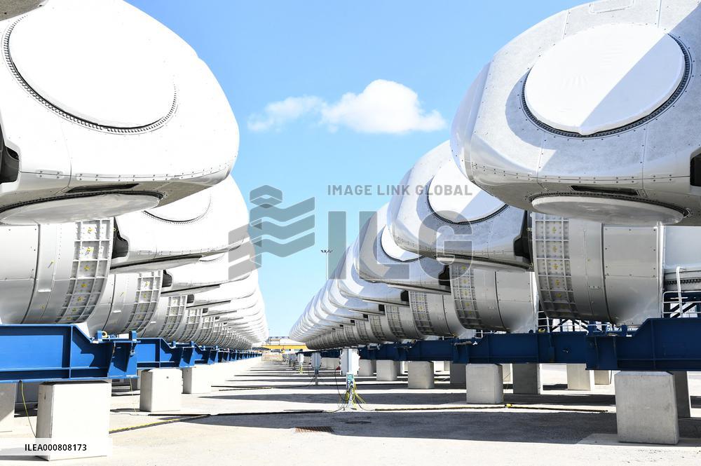 Prime minister Jean Castex  visiting the offshore site - St Nazaire