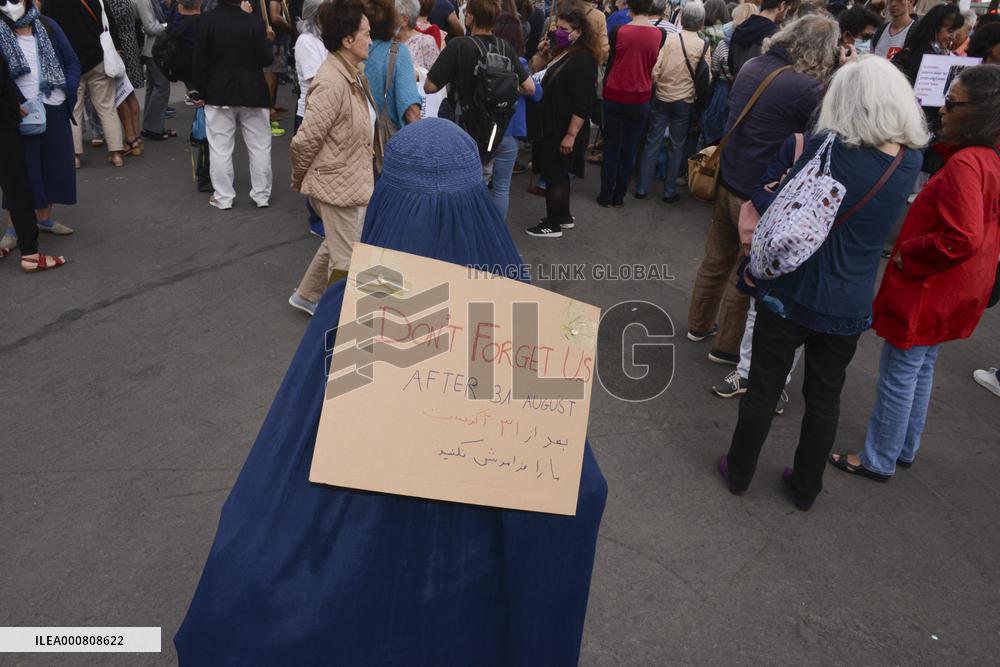 Rally in support of Afghan women - Paris