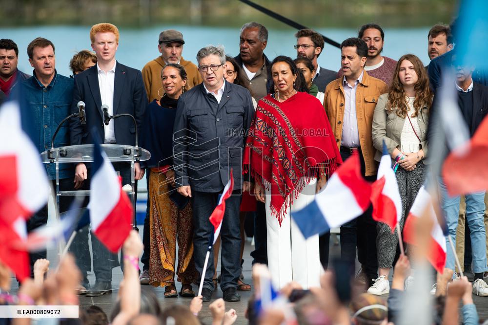 Jean-Luc Melenchon meeting - Chateauneuf-sur-Isere