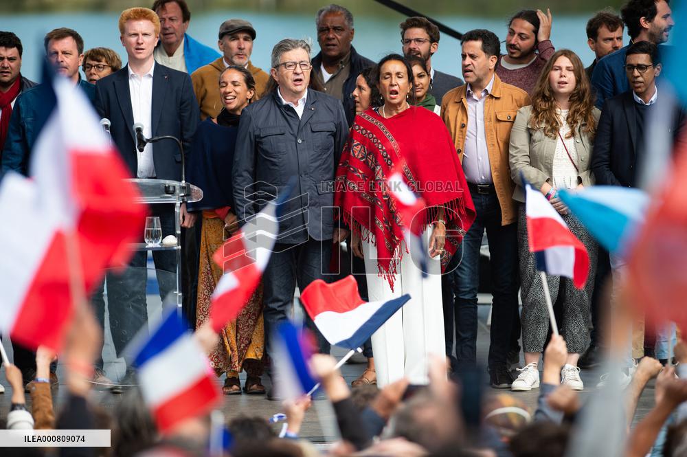 Jean-Luc Melenchon meeting - Chateauneuf-sur-Isere