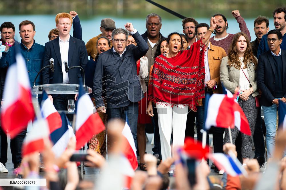 Jean-Luc Melenchon meeting - Chateauneuf-sur-Isere