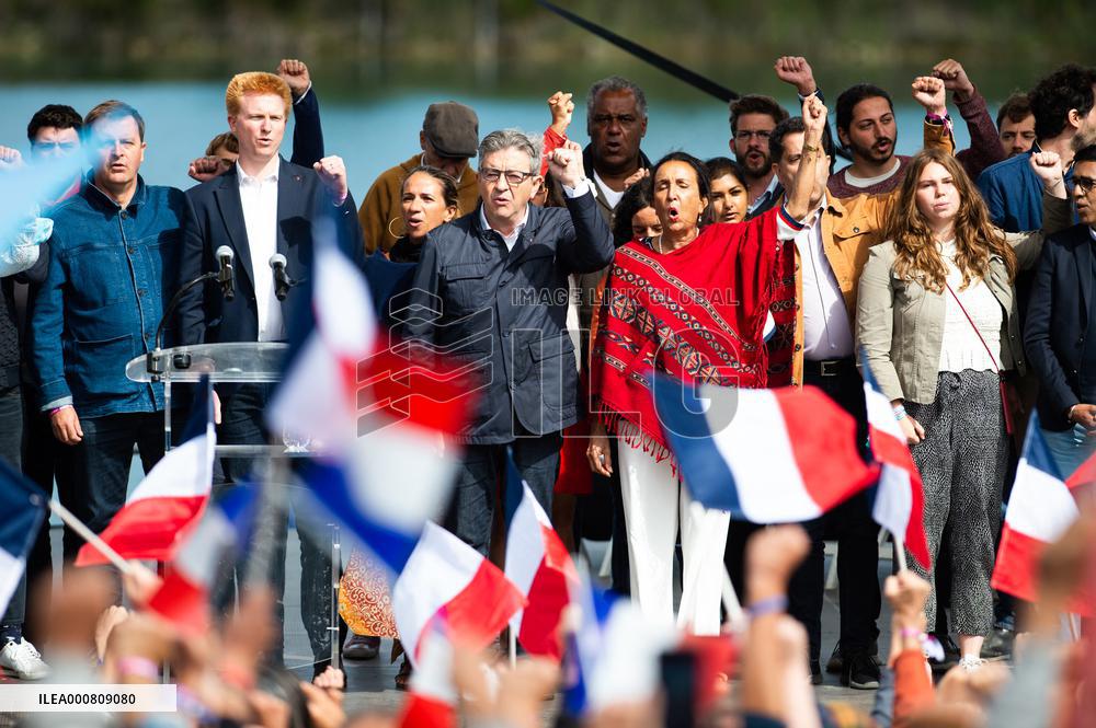 Jean-Luc Melenchon meeting - Chateauneuf-sur-Isere