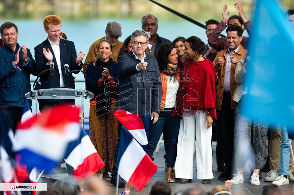 Jean-Luc Melenchon meeting - Chateauneuf-sur-Isere