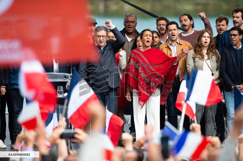 Jean-Luc Melenchon meeting - Chateauneuf-sur-Isere