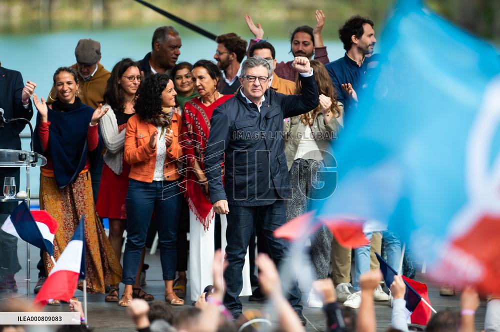 Jean-Luc Melenchon meeting - Chateauneuf-sur-Isere