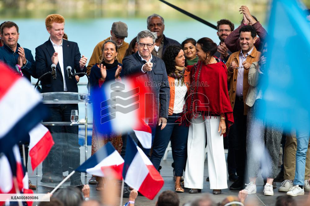 Jean-Luc Melenchon meeting - Chateauneuf-sur-Isere