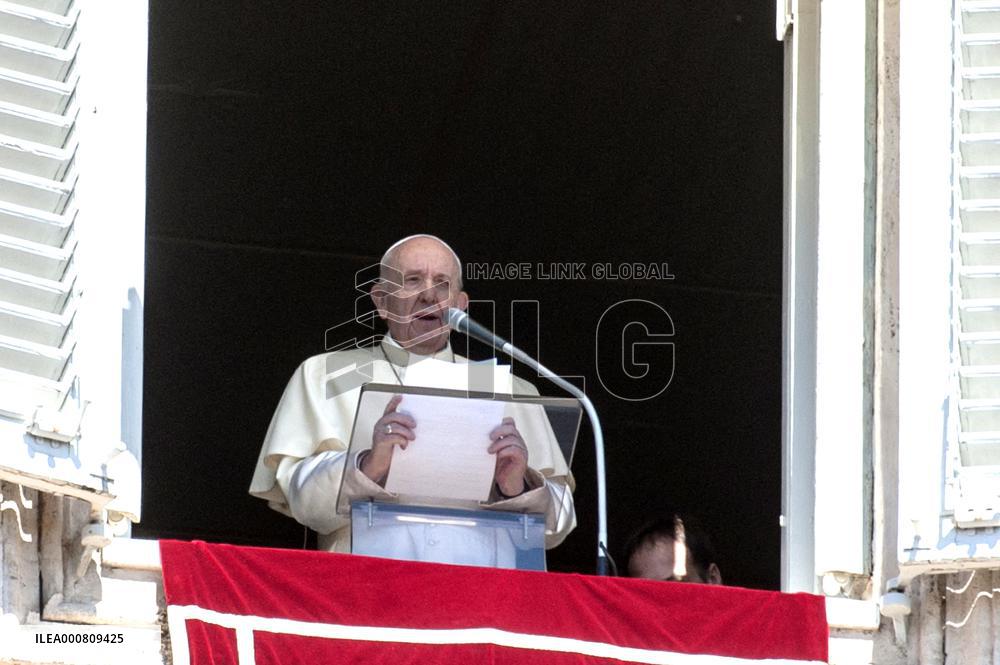 Pope Francis delivers his Angelus prayer - Vatican