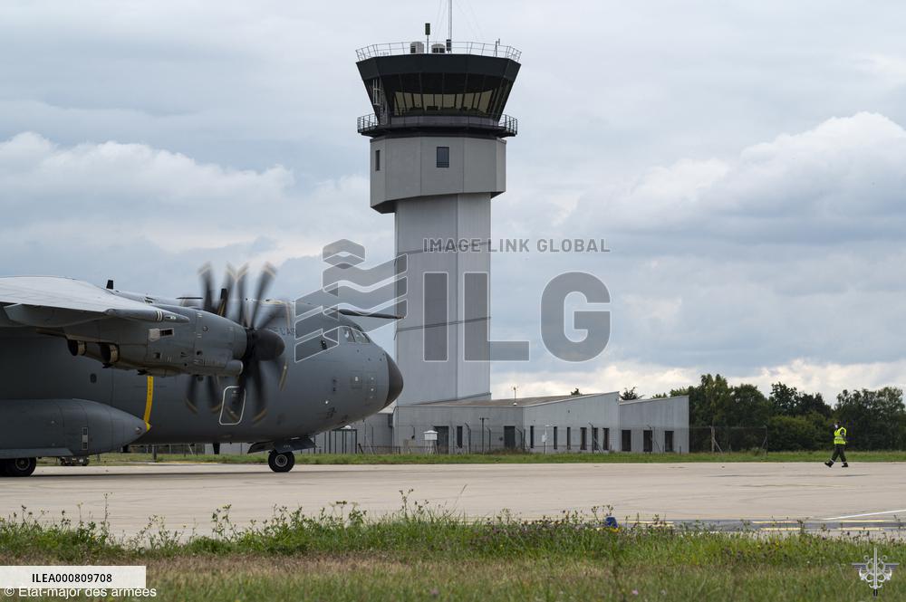Jean Castex Visits Villacoublay Airport As Part Of Apagan Operation