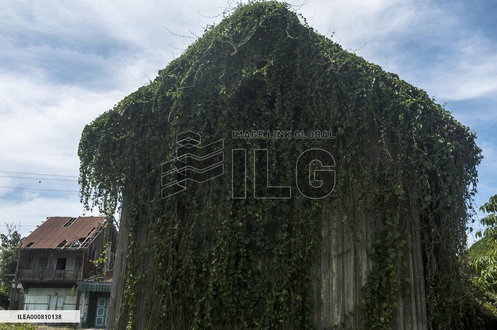Ghost village in Sumatra abandoned since volcanic eruptions
