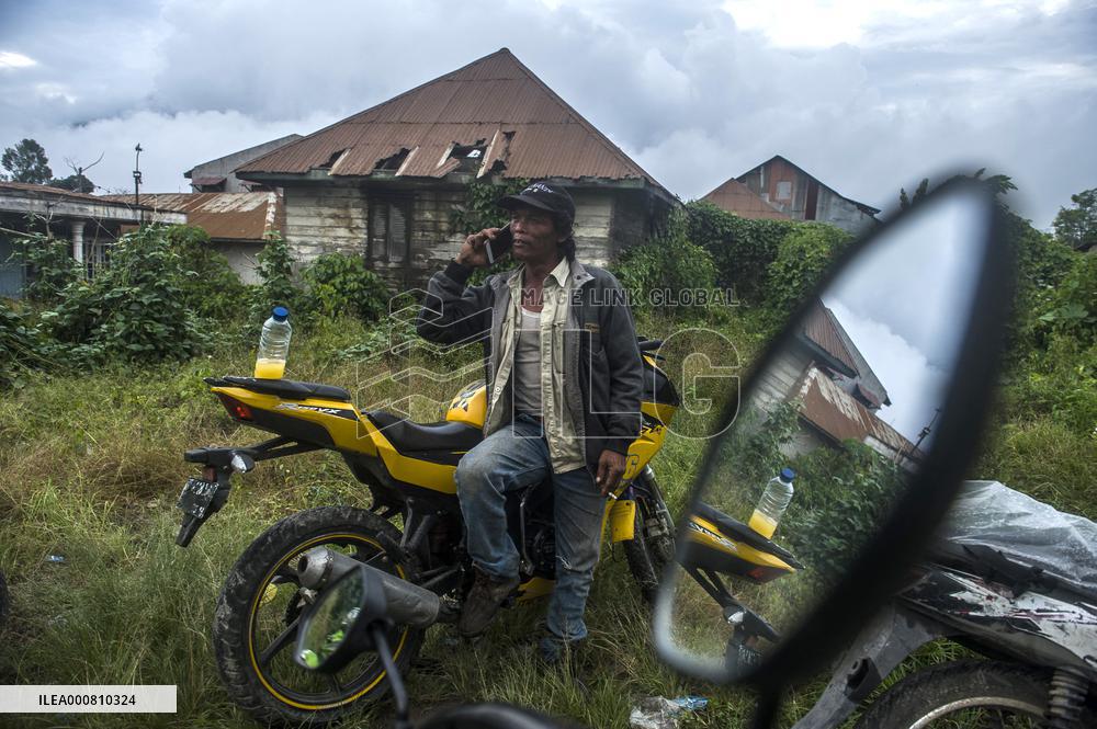 Agricultural working continue in abandoned Gamber village